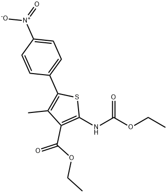 etyl 2-((etoksykarbonyl)amino)-4-metyl-5-(4-nitrofenyl)tiofen-3-karboksylat
