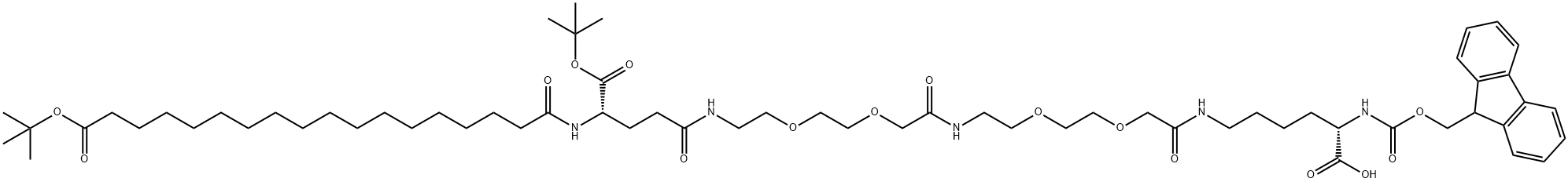 Fmoc-L-Lys[okt-(otBu)-Glu-(otBu)-AEEA-AEEA]-OH