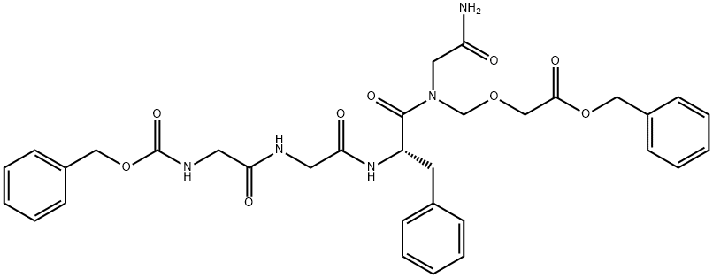 Glycinamid,N-[(fenylmetoksy)karbonyl]glycylglysyl-L-fenylalanyl-N-[[2-(fenylmetoksy)-2-oksoetoksy]metyl]-