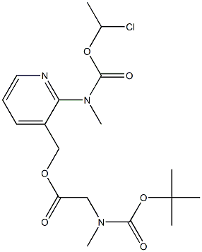 Glysin, N-[(1,1-dimetyletoksy)karbonyl]-N-metyl-, [2-[[(1-kloretoksy)karbonyl]metylamino]-3-pyridinyl]metylester
