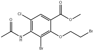 Metyl 4-(acetylaMino)-3-broMo-2-(2-bromoetoksy)-5-klorbenzoat