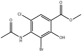 Metyl 4-(acetylaMino)-3-broMo-5-klor-2-hydroksybenzoat