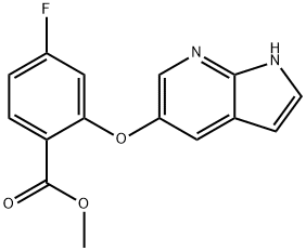 Metyl 4-fluor-2-{1H-pyrrolo[2,3-b]pyridin-5-yloksy}benzoat