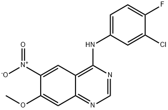 N-(3-klor-4-fluorfenyl)-7-metoksy-6-nitrokinazolin-4-aMin