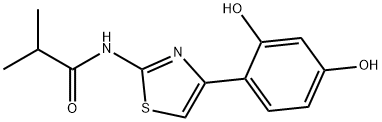 N-[4-(2,4-dihydroksyfenyl)-1,3-tiazol-2-yl]-2-metylpropanamid
