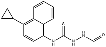 N-(4-cyklopropyl-1-naftalenyl)-2-formylhydrazinkarbotioamid