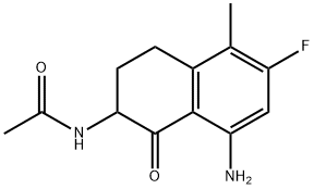N-(8-amino-6-fluor-5-metyl-1-okso-1,2,3,4-tetrahydronaftalen-2-yl)acetamid
