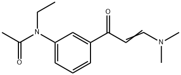N-etyl-N-3-((3-dimetylamino-1-okso-2-propenyl)fenyl)acetamid