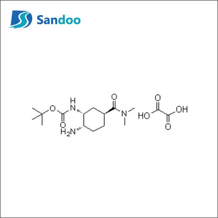 Tert-butyl [(1R,2S,5S)-2-amino-5-[(dimetylamino)karbonyl]cykloheksyl]karbamatoksalat