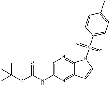 tert-butyl-5-tosyl-5H-pyrrolo[2,3-b]pyrazin-2-ylkarbamat